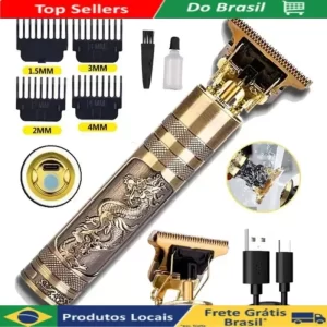Máquina Cortar Cabelo e Barba Dragão