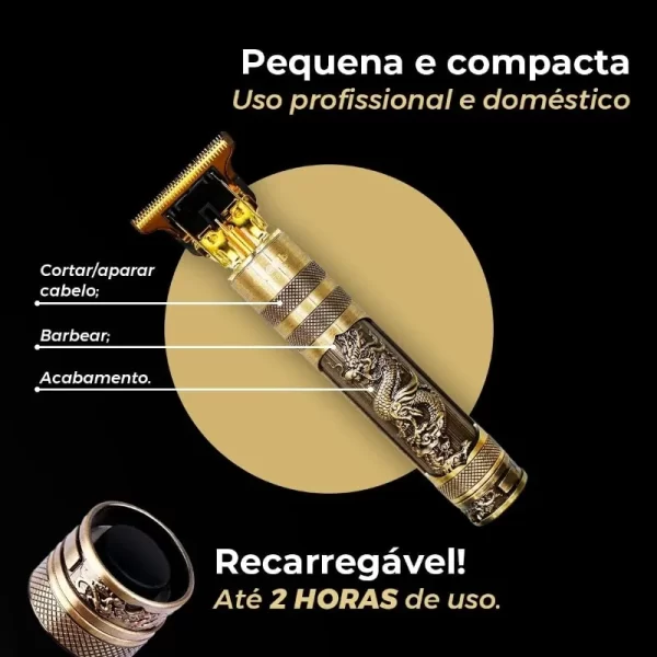 Máquina Cortar Cabelo e Barba Dragão - Image 2